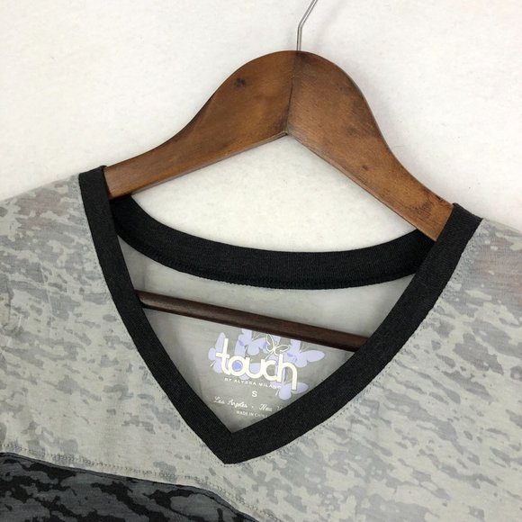 Touch by Alyssa Milano NWT Women's Size Small NFL Raiders Burnout Grey T-Shirt - Picture 2 of 12